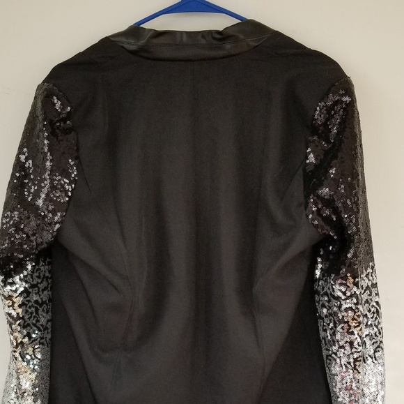Sequin sleeve blazer - Picture 3 of 4